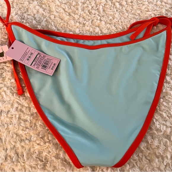 Aqua blue and Red Bikini Bottom wild fable NWT size medium - Picture 3 of 4